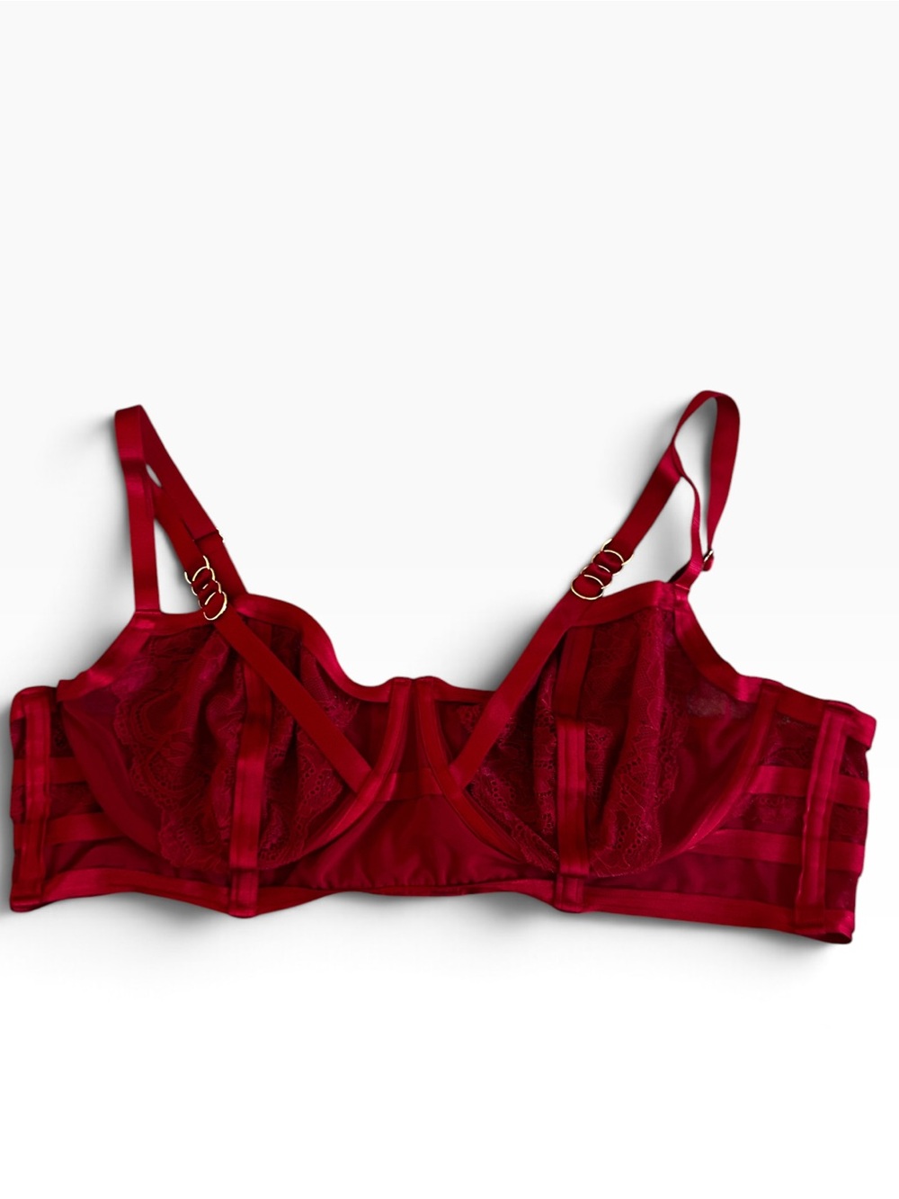 Torrid Red Strappy Cage Underwire Bra Women’s Size 2X EUC  Full Support